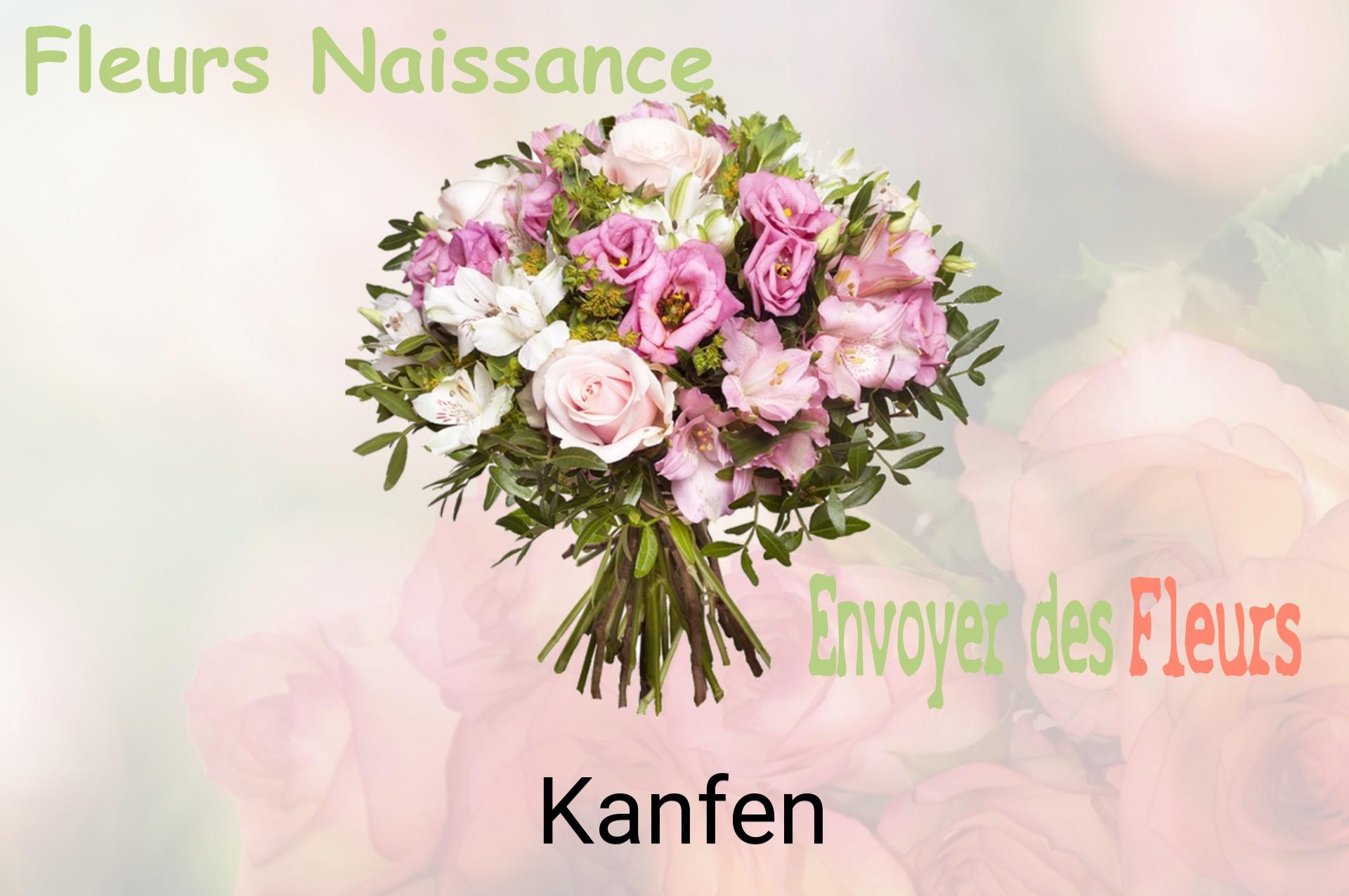 Bouquet de fleurs de naissance livré à Kanfen